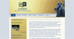 Desktop Screenshot of conroygoldandnaturalresources.com